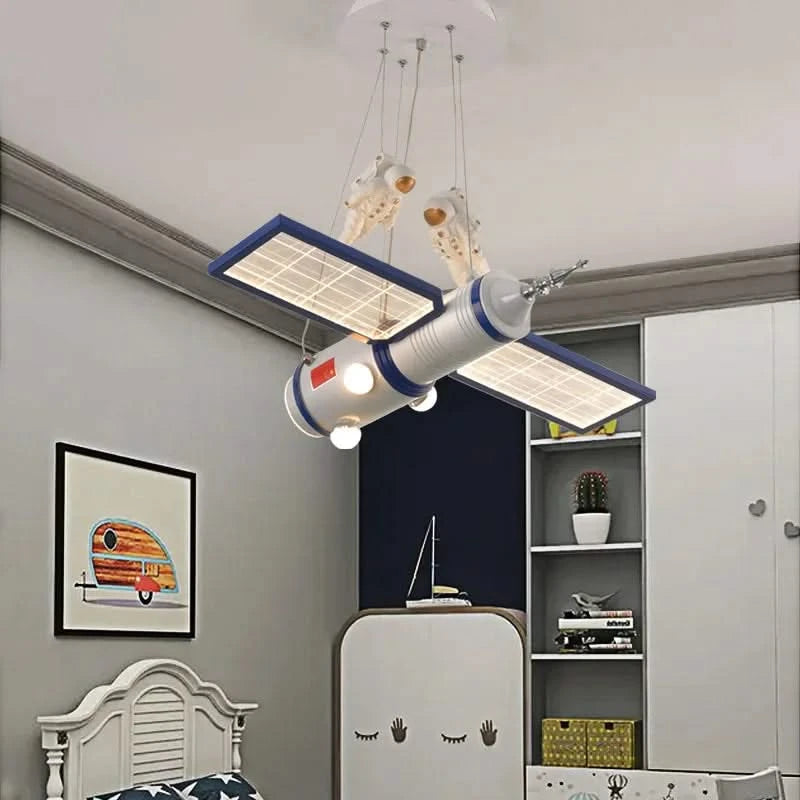 ChandeliersDecor.com-Kids Room Nursery Lighting-Astronaut Satellite Kids Room Ceiling Light
