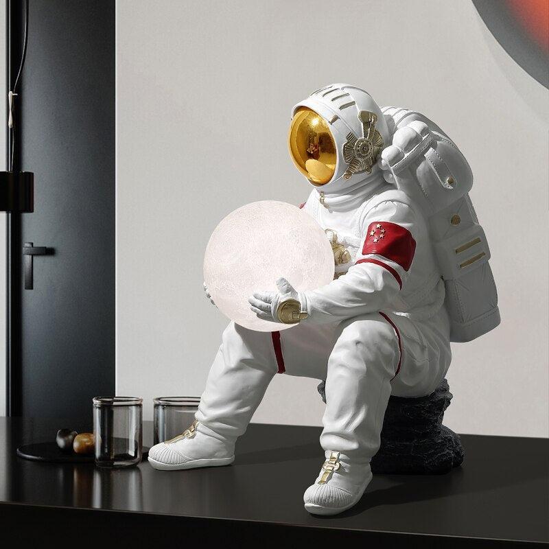 ChandeliersDecor.com-Kids Room Nursery Lighting-Astronaut Sculpture Statue Light: Unique, Decorative Piece