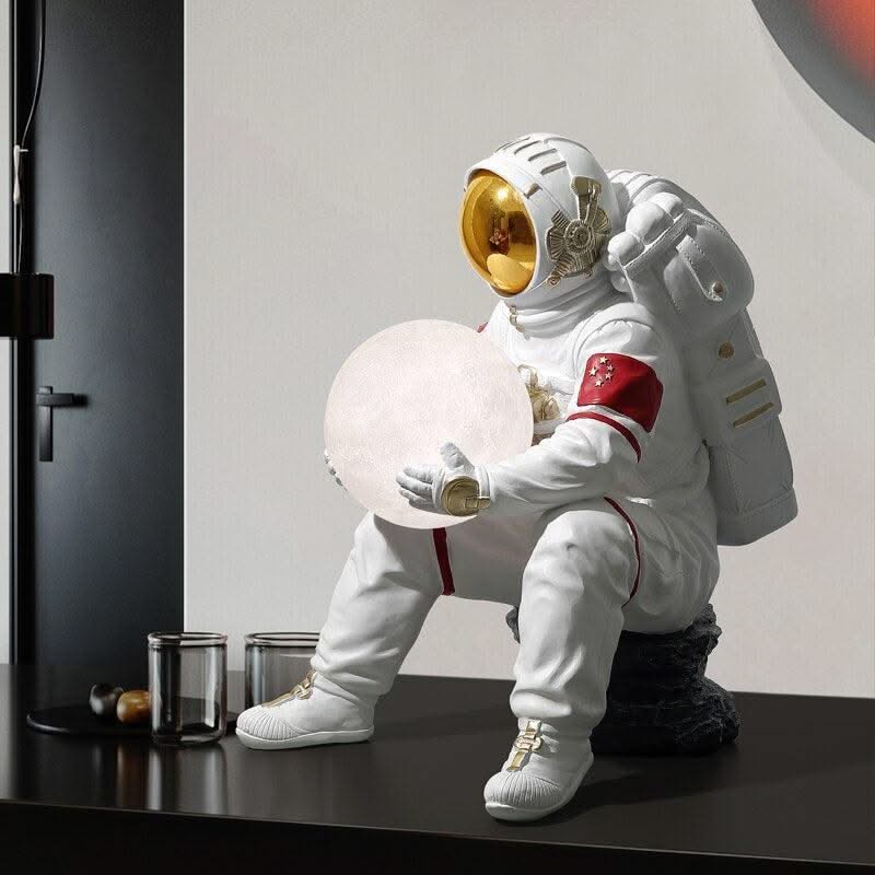 ChandeliersDecor.com-Kids Room Nursery Lighting-Astronaut Sculpture Statue Light: Unique, Decorative Piece