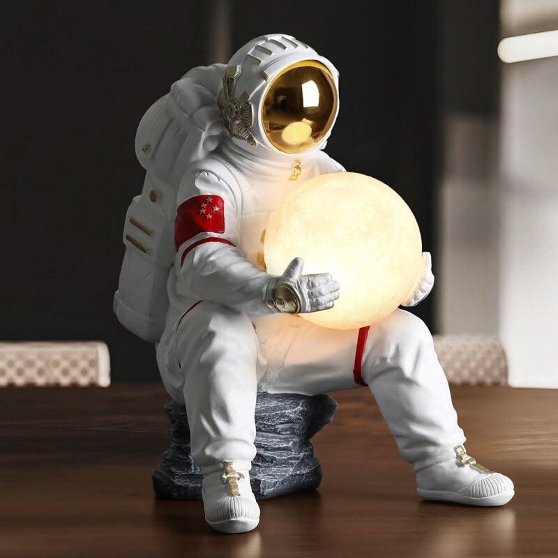 ChandeliersDecor.com-Kids Room Nursery Lighting-Astronaut Sculpture Statue Light: Unique, Decorative Piece