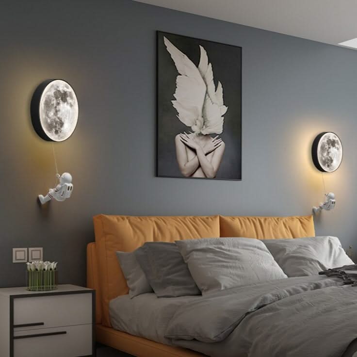 ChandeliersDecor.com-Kids Room Nursery Lighting-Astronaut Wall Light - Explore the Cosmos with Style