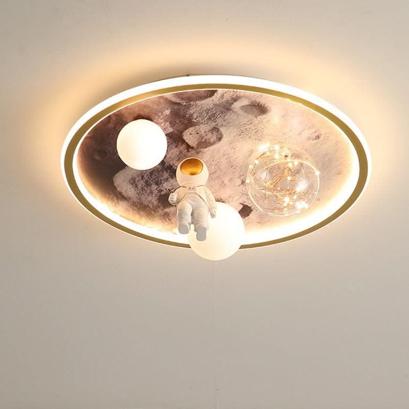 ChandeliersDecor.com-Kids Room Nursery Lighting-Astronauts Led Lights Chandelier Kids Room