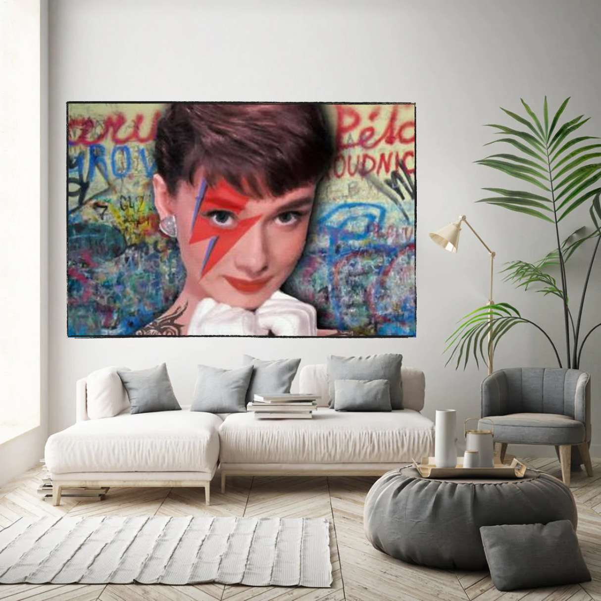 ChandeliersDecor.com-Audrey Hepburn Wall Art-Audrey Hepburn Colours Canvas Wall Art