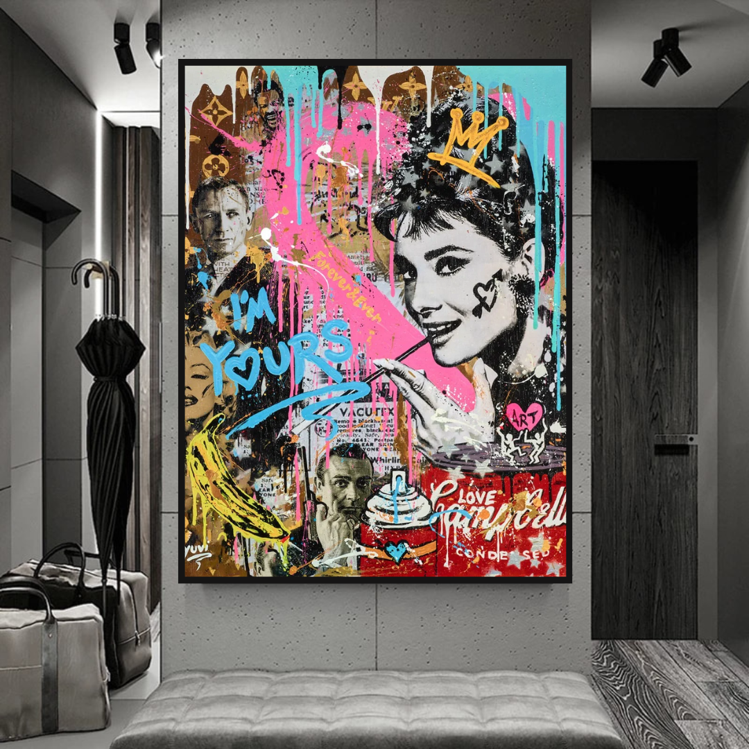 Audrey Hepburn Poster - Authentic Tribute Art-ChandeliersDecor.com