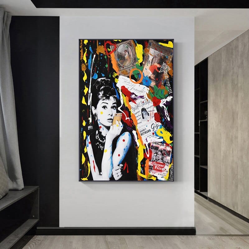 ChandeliersDecor.com-Audrey Hepburn Wall Art-Audrey Hepburn Poster - Classic Elegance for Your Walls