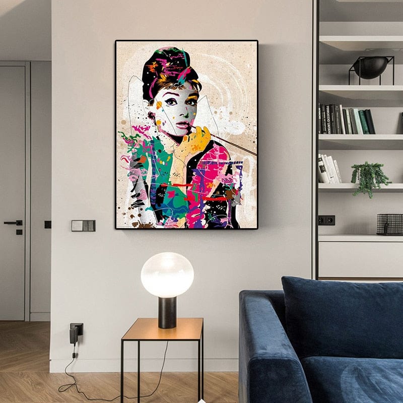 ChandeliersDecor.com-Audrey Hepburn Wall Art-Audrey Hepburn Wall Art - Timeless Elegance