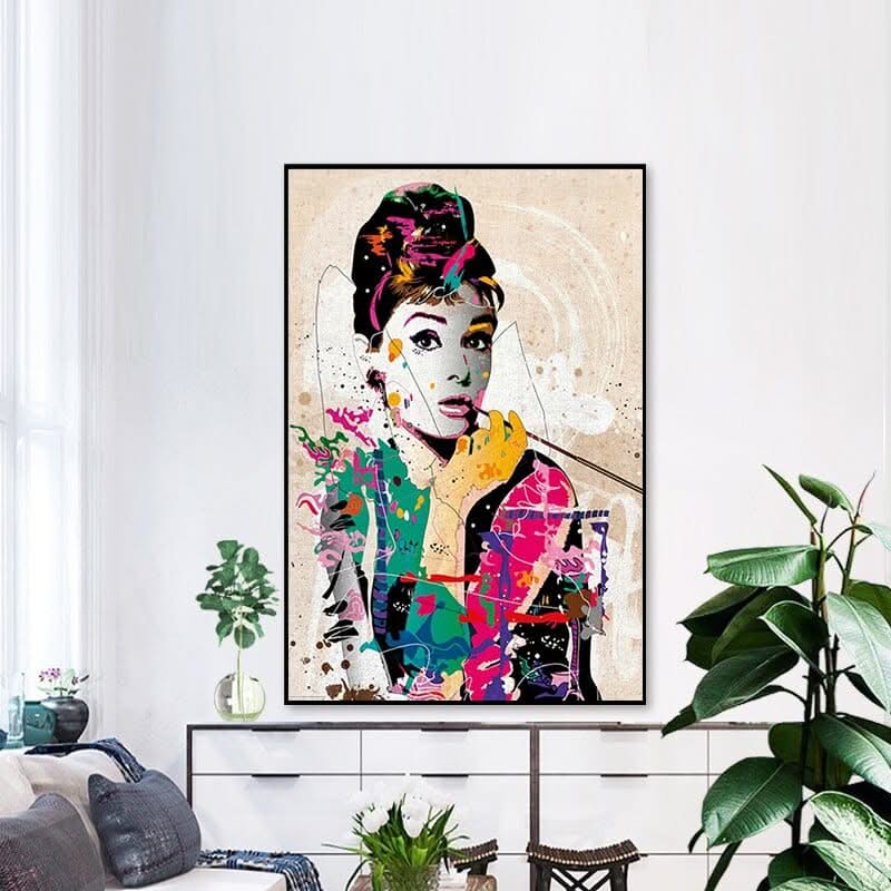 Audrey Hepburn Wall Art - Timeless Elegance-ChandeliersDecor.com