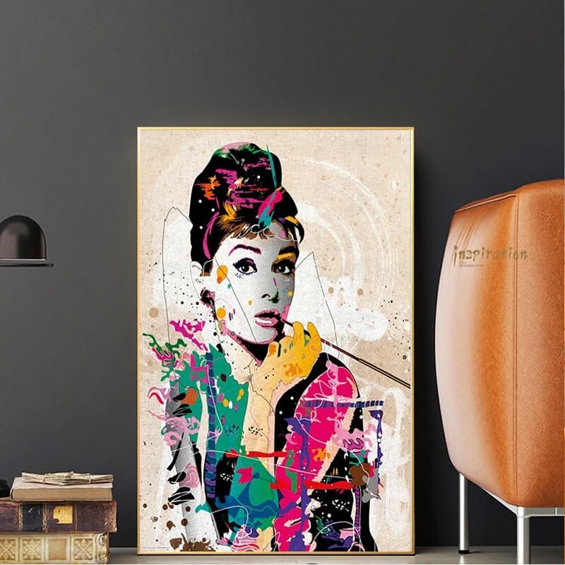 Audrey Hepburn Wall Art - Timeless Elegance-ChandeliersDecor.com