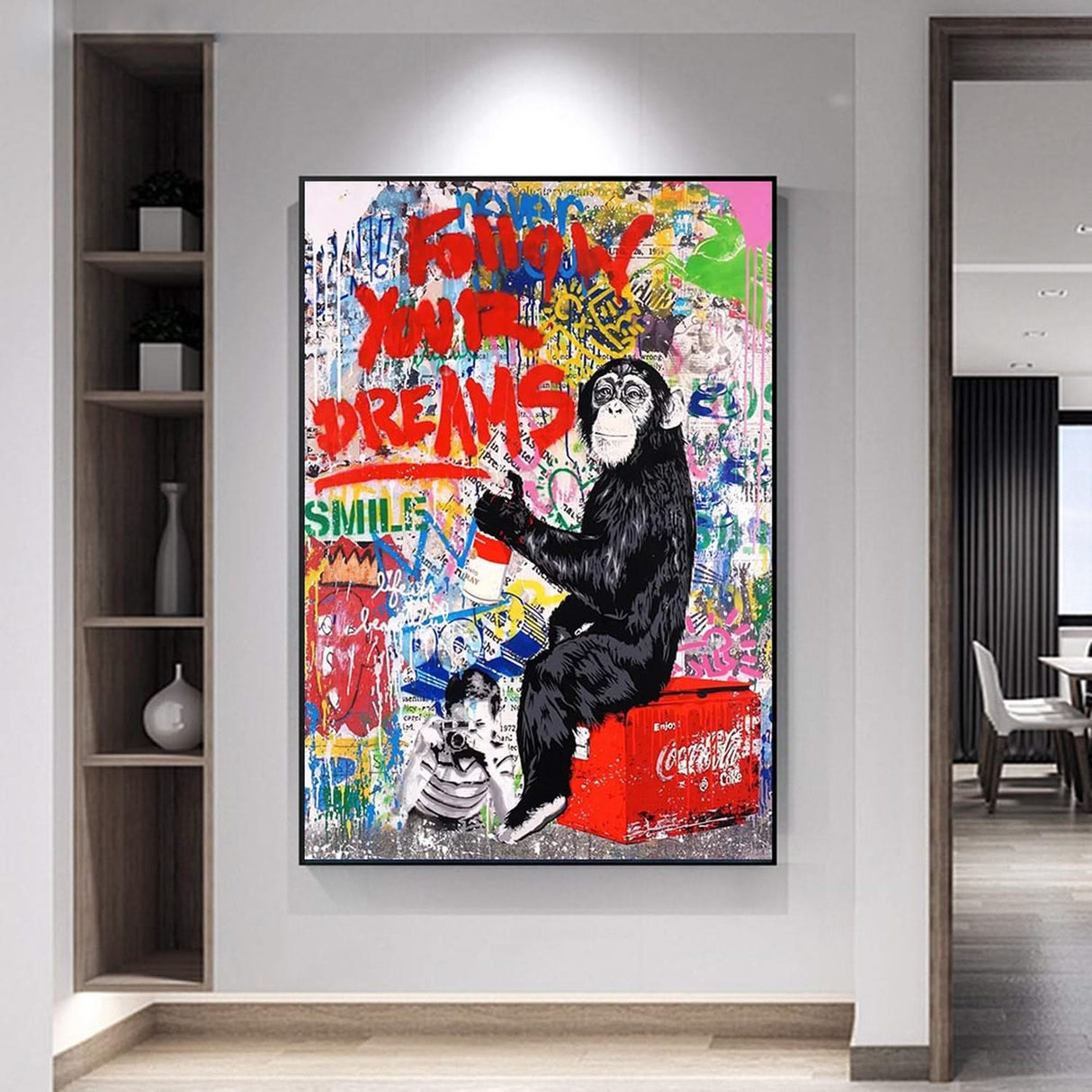 Authentic Mr Brainwash Monkey Art Collectibles - Limited Edition for Art Lovers-ChandeliersDecor.com