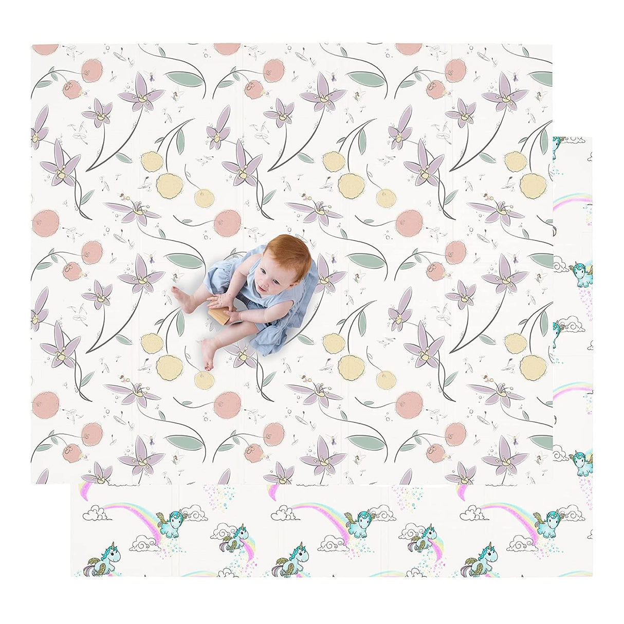 ChandeliersDecor.com-Play Mats-Babies' Floral Play Mats: Blossoming Fun for Little Ones