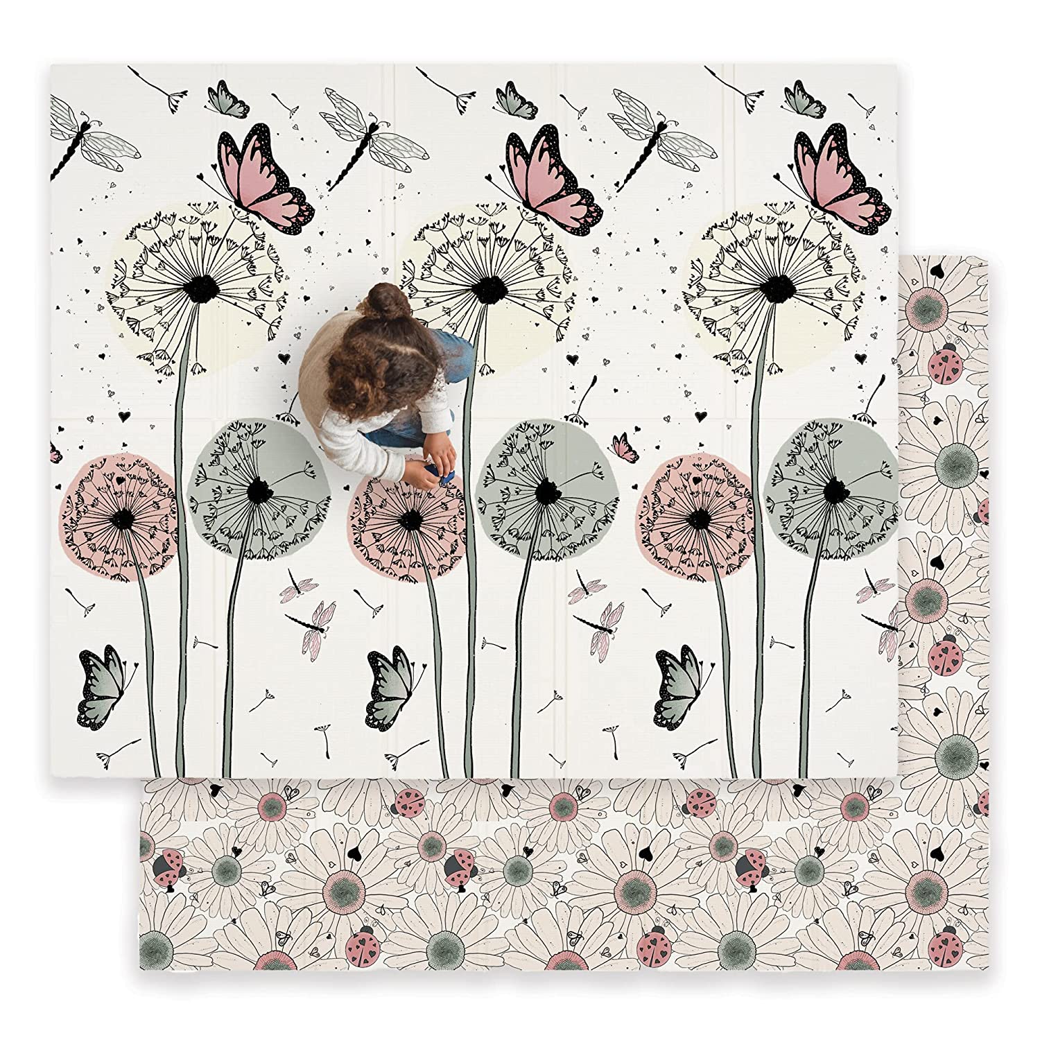 ChandeliersDecor.com-Play Mats-Babies: Flowers and Butterfly Play Mats - Charming Delight!