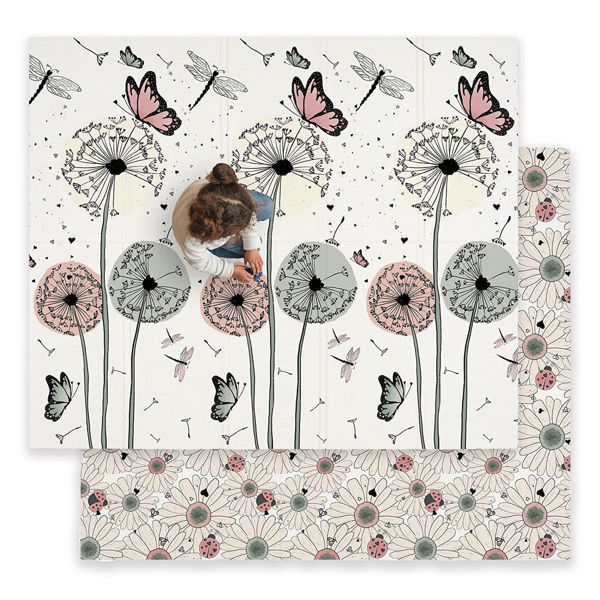 ChandeliersDecor.com-Play Mats-Babies: Flowers and Butterfly Play Mats - Charming Delight!