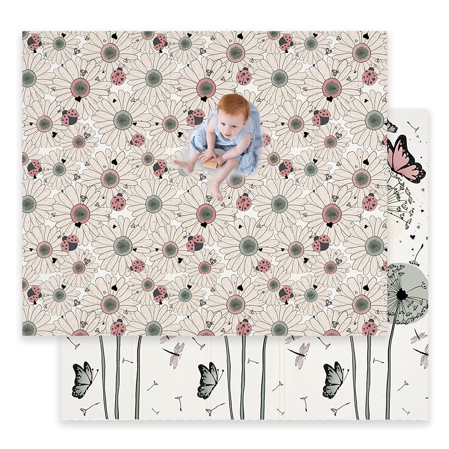 ChandeliersDecor.com-Play Mats-Babies: Flowers and Butterfly Play Mats - Charming Delight!