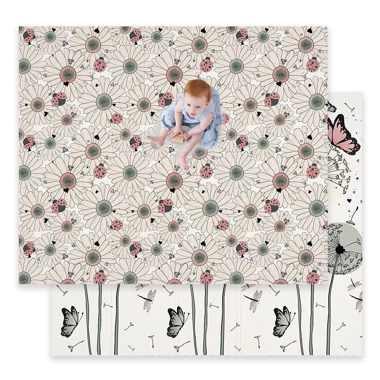 ChandeliersDecor.com-Play Mats-Babies: Flowers and Butterfly Play Mats - Charming Delight!