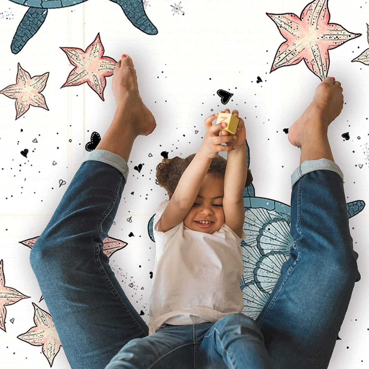 ChandeliersDecor.com-Play Mats-Babies: Sea Creatures Play Mat for Imaginative Fun