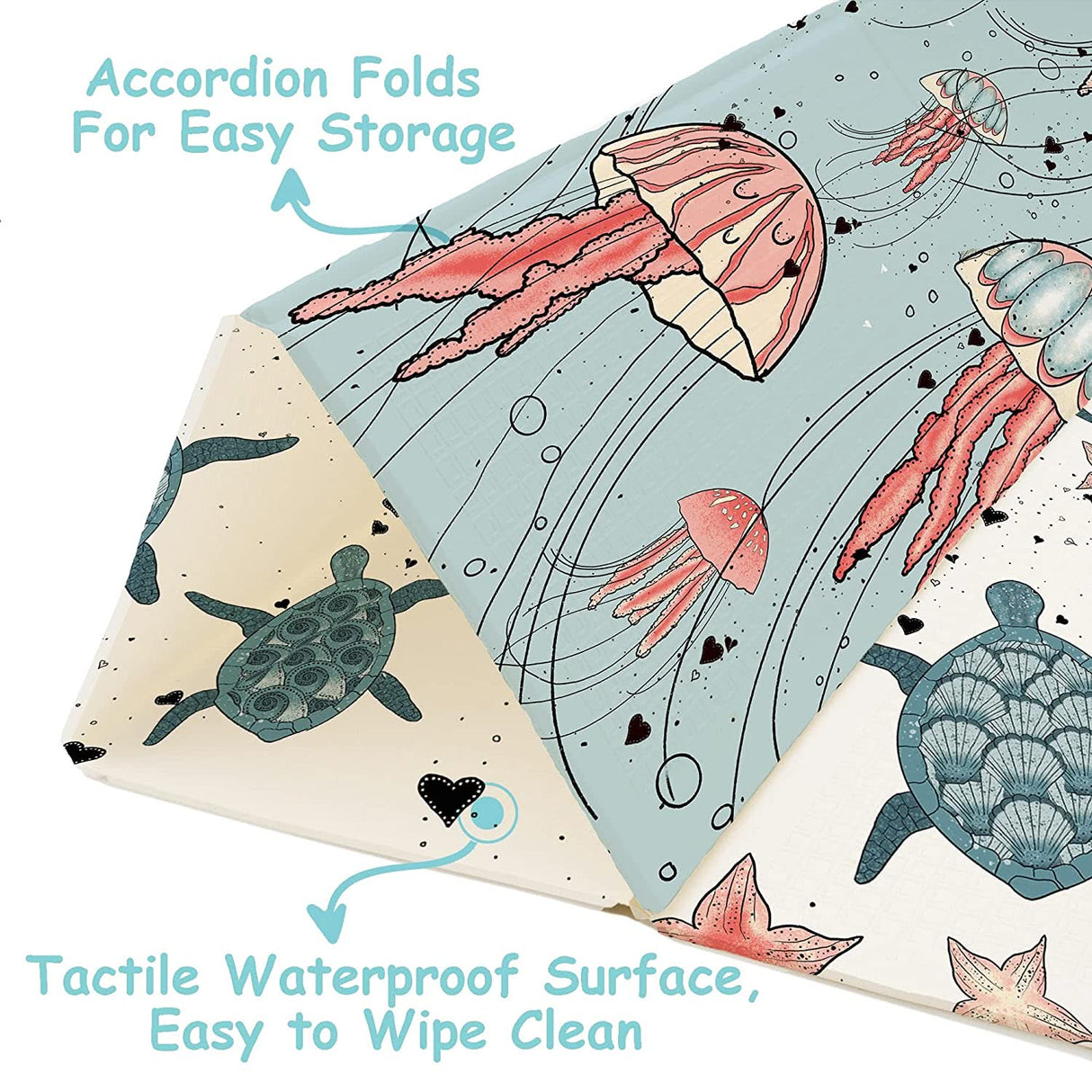 ChandeliersDecor.com-Play Mats-Babies: Sea Creatures Play Mat for Imaginative Fun
