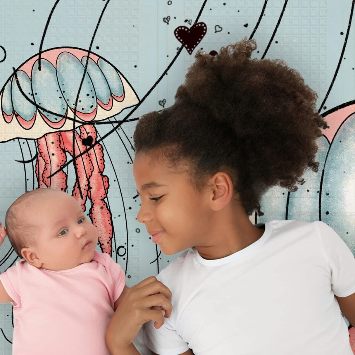 ChandeliersDecor.com-Play Mats-Babies: Sea Creatures Play Mat for Imaginative Fun