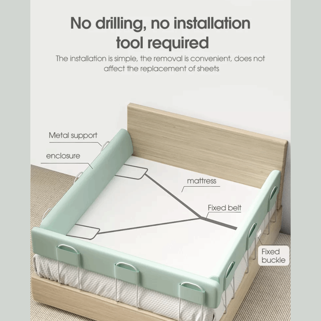 ChandeliersDecor.com-Baby Bed Fence-Baby Bed Fence | Children's Bed Guardrail | Anti-Fall Anti-Collision