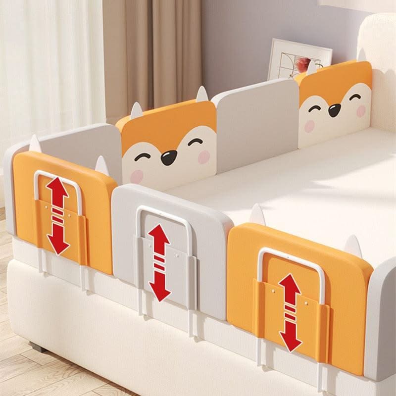 ChandeliersDecor.com-Baby Bed Fence-Baby Bed Rail Guard - 38cm Height Adjustable Anti-collision Rail
