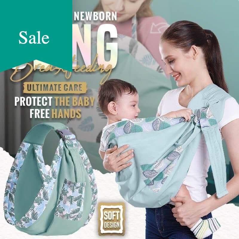ChandeliersDecor.com-Baby Carrier Wrap with Dual Use - Nursing Mesh Fabric Infant Sling