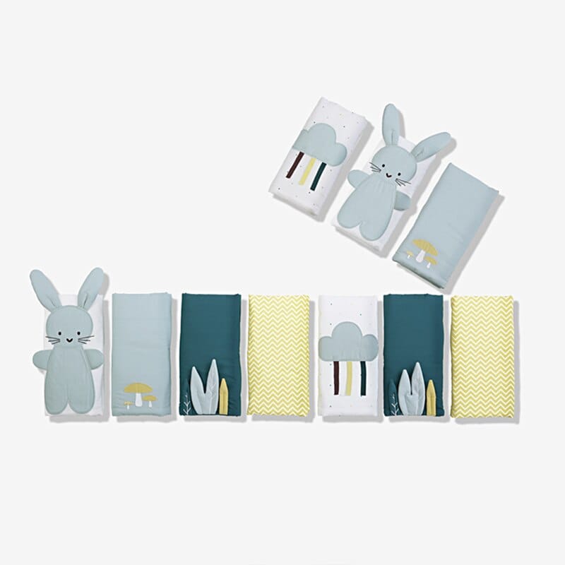 ChandeliersDecor.com-Crib Bumper-Baby Crib Bumper Lama Design - Baby Cot Bumper