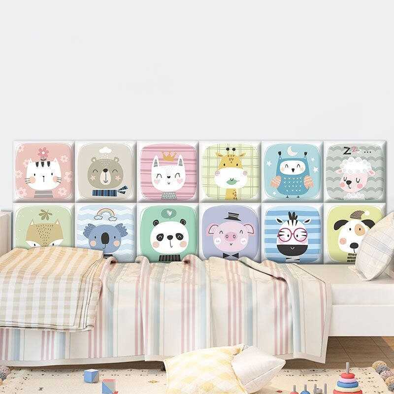 ChandeliersDecor.com-Padded Walls-Baby Farm Animals Kids Wall Padded Safety Cushions