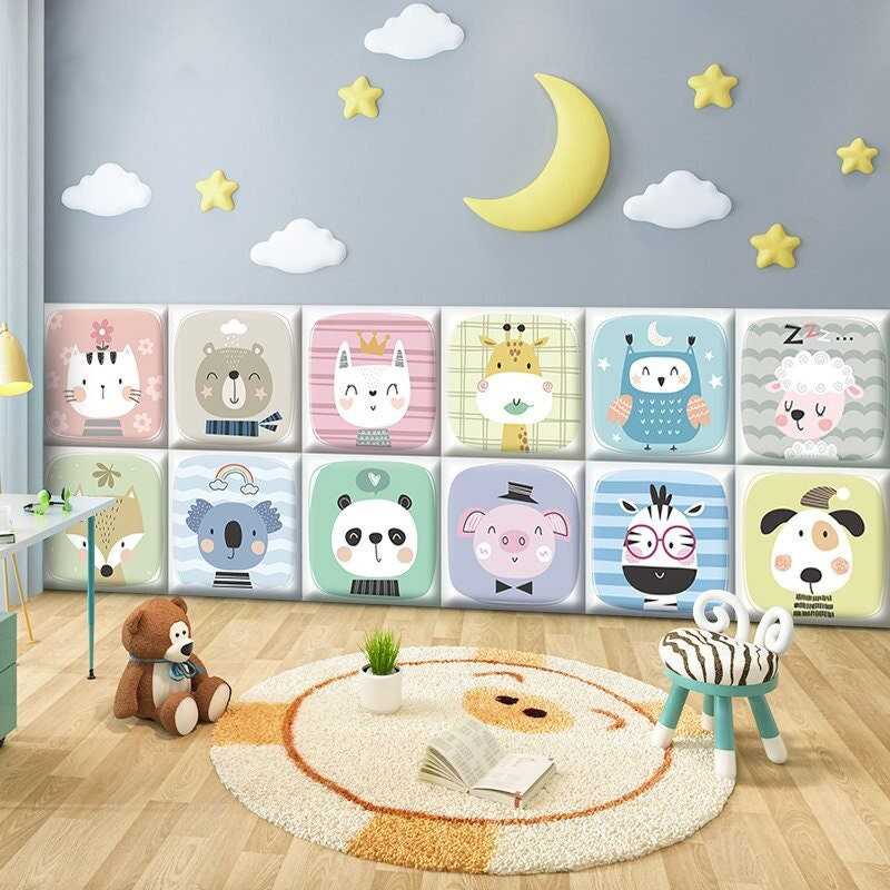 ChandeliersDecor.com-Padded Walls-Baby Farm Animals Kids Wall Padded Safety Cushions