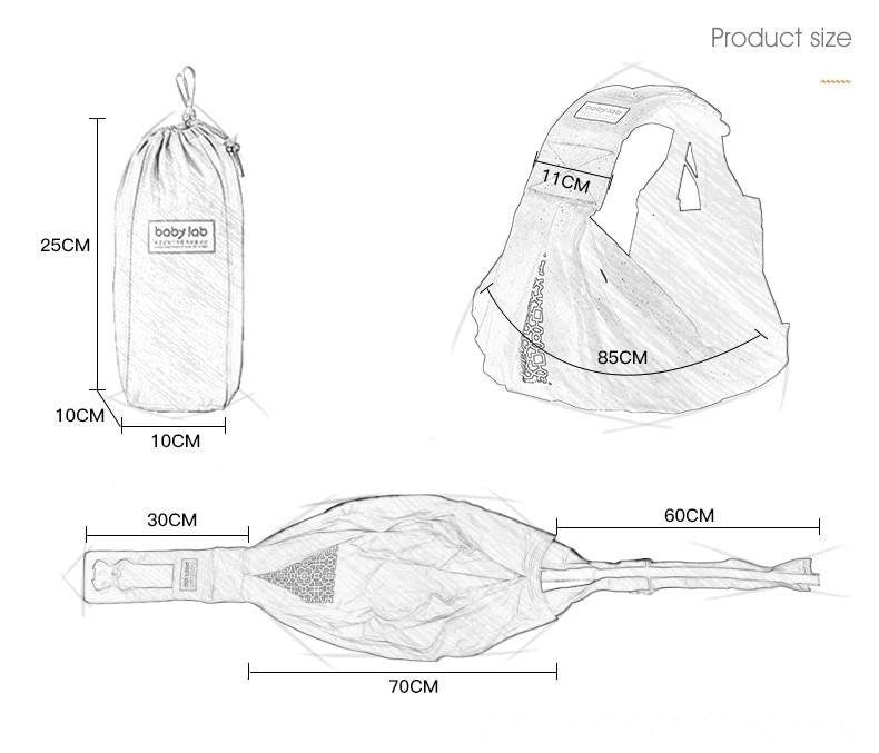 ChandeliersDecor.com-Baby Wrap Newborn Sling | Baby side swing carrier | Gifts for kids