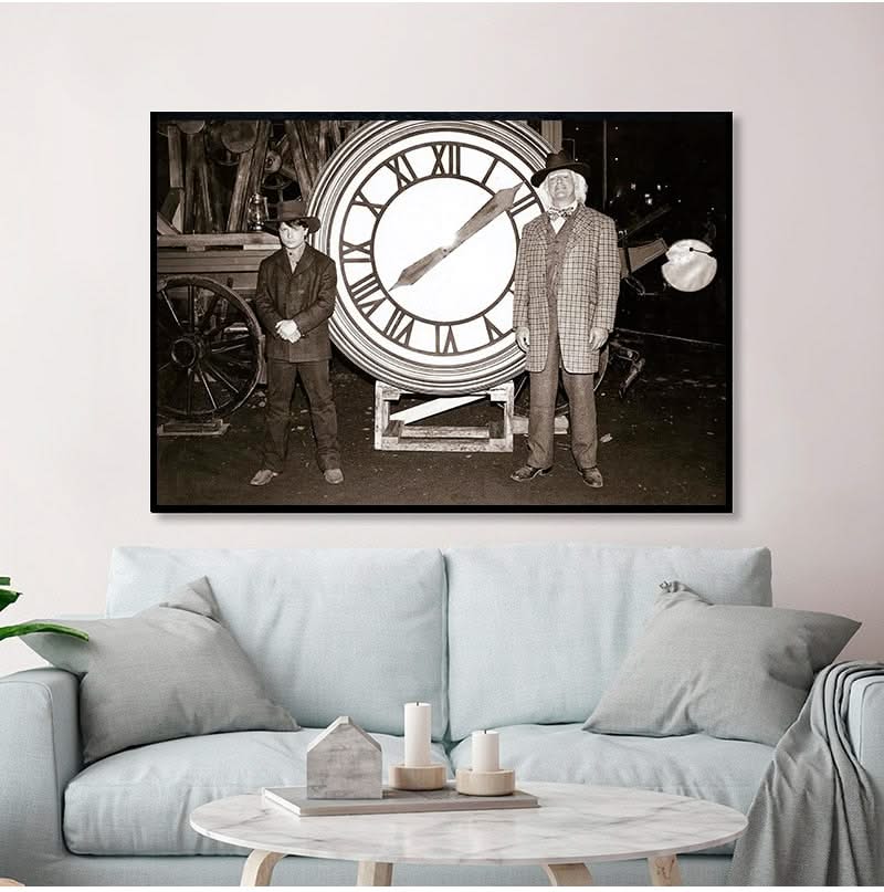 Back to the Future Film Retro Canvas Wall Art-ChandeliersDecor.com
