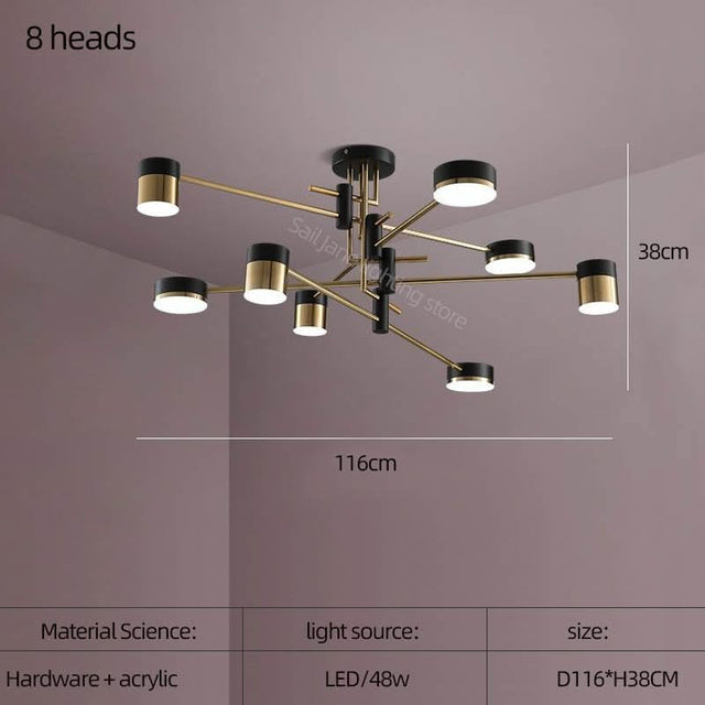 Balance: Sputnik Chandelier – Elegant Lighting Fixture-ChandeliersDecor.com