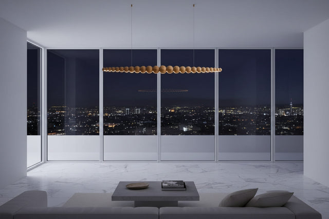 ChandeliersDecor.com-Kitchen Island-Bamboo Wood Globe Bar LED Pendant Light