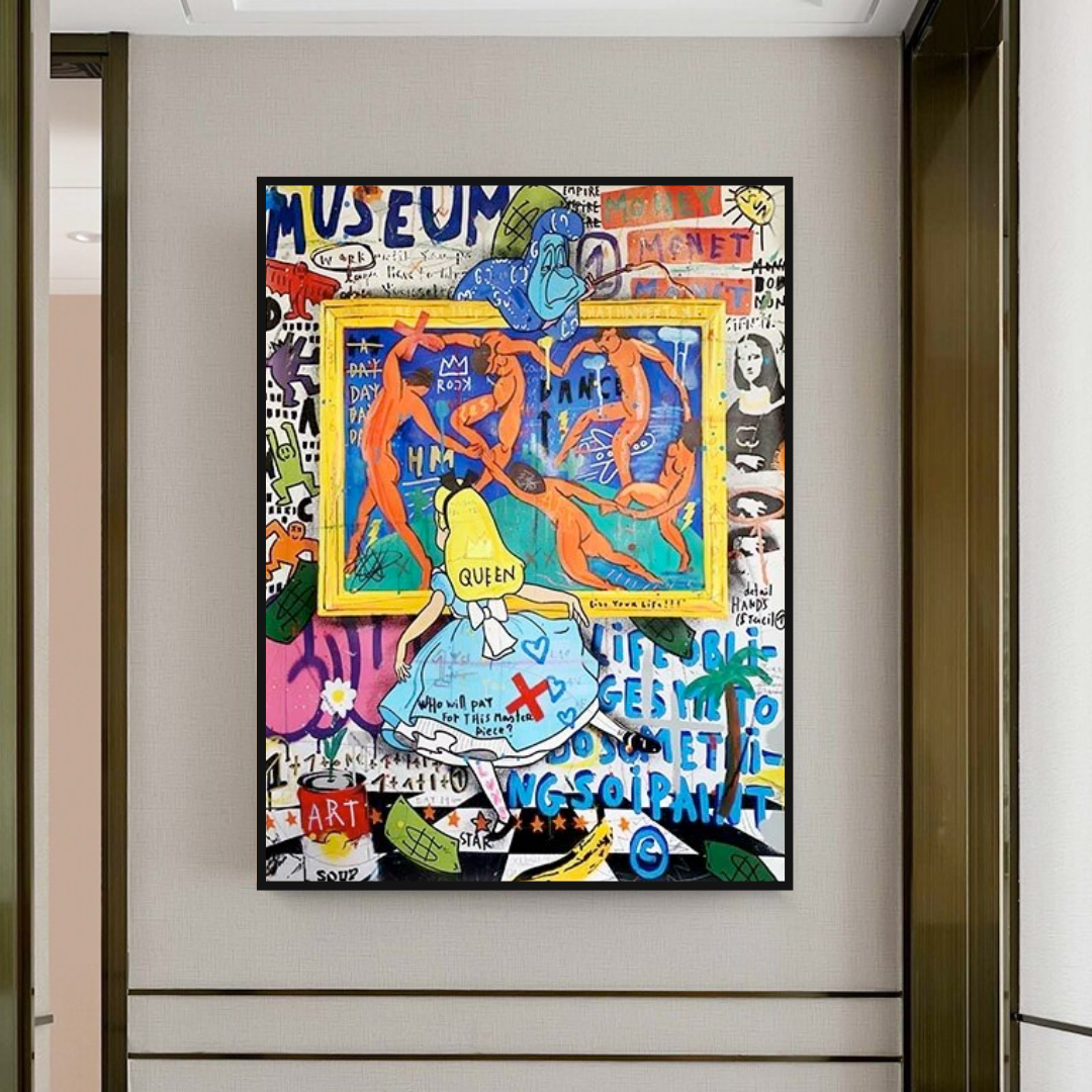 Banksy Alice and the Wonderland Art Authentic Masterpieces-ChandeliersDecor.com