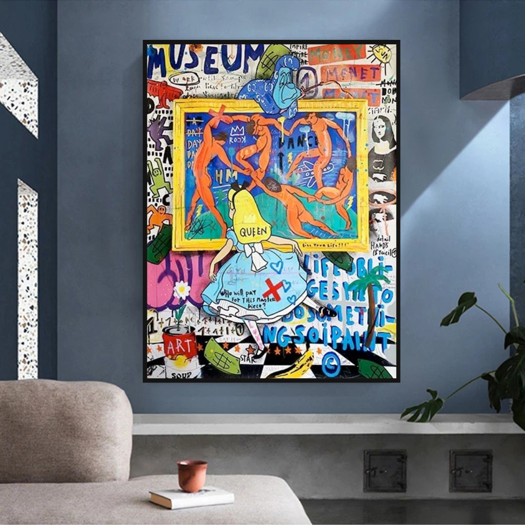 Banksy Alice and the Wonderland Art Authentic Masterpieces-ChandeliersDecor.com