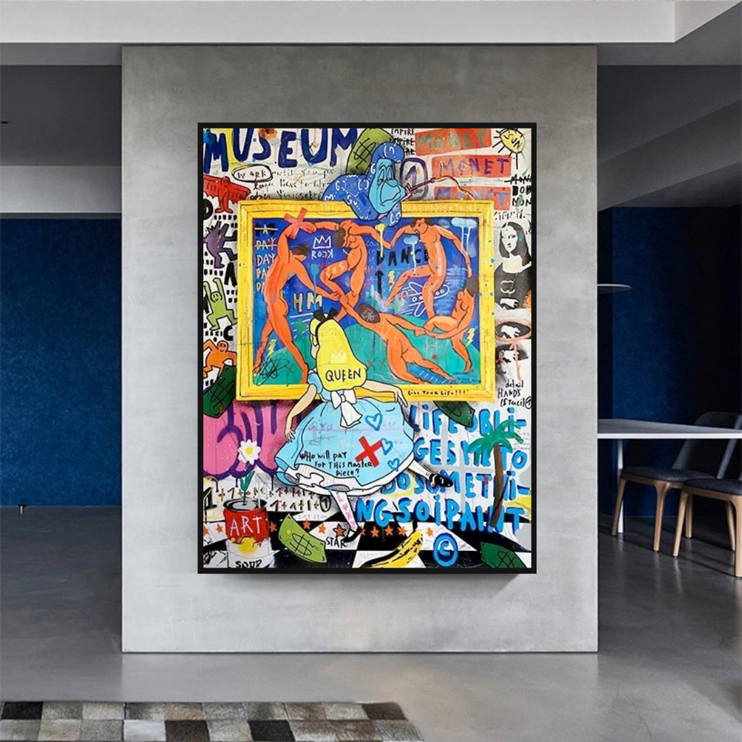 Banksy Alice and the Wonderland Art Authentic Masterpieces-ChandeliersDecor.com