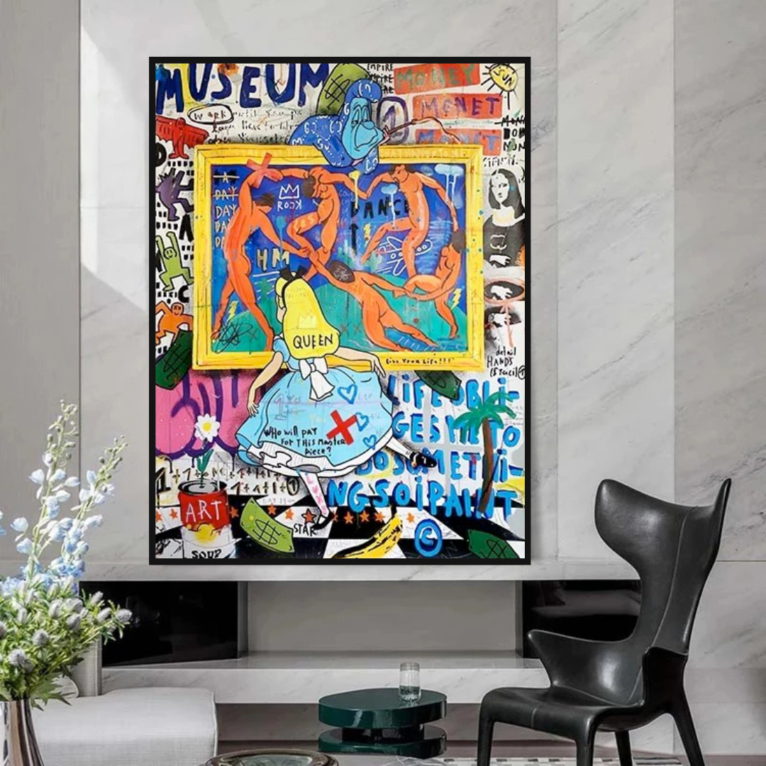 Banksy Alice and the Wonderland Art Authentic Masterpieces-ChandeliersDecor.com