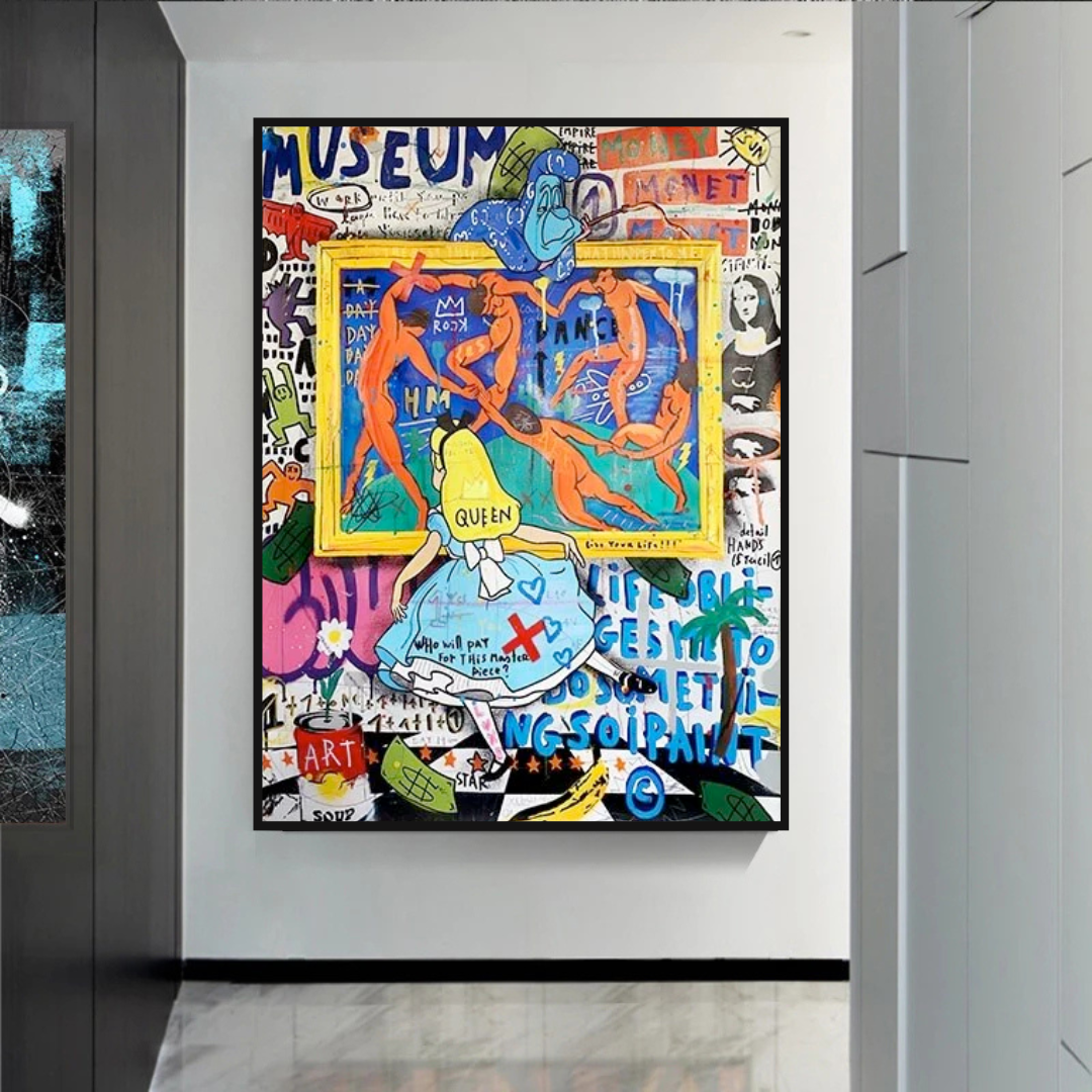 Banksy Alice and the Wonderland Art Authentic Masterpieces-ChandeliersDecor.com