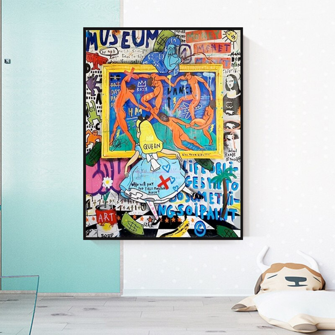 Banksy Alice and the Wonderland Art Authentic Masterpieces-ChandeliersDecor.com