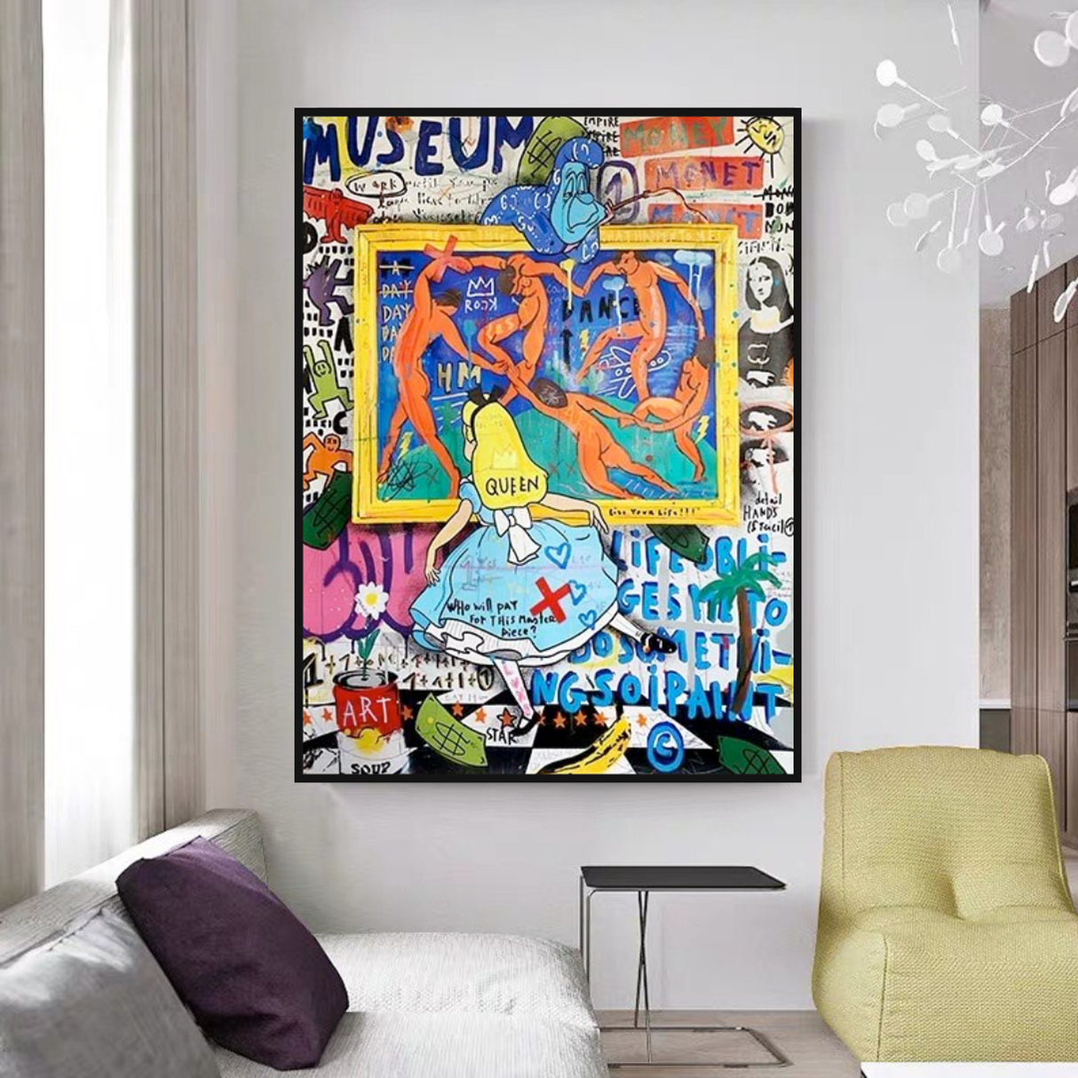 Banksy Alice and the Wonderland Art Authentic Masterpieces-ChandeliersDecor.com