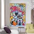 ChandeliersDecor.com-Banksy Wall Poster-Banksy I Love You Paris Wall Art: Expressive Masterpiece