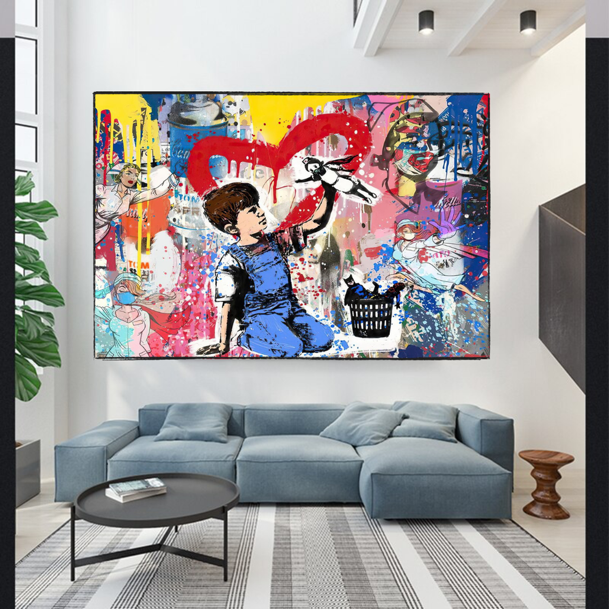 Banksy Life is Beautiful - Authentic Artwork Tribute-ChandeliersDecor.com