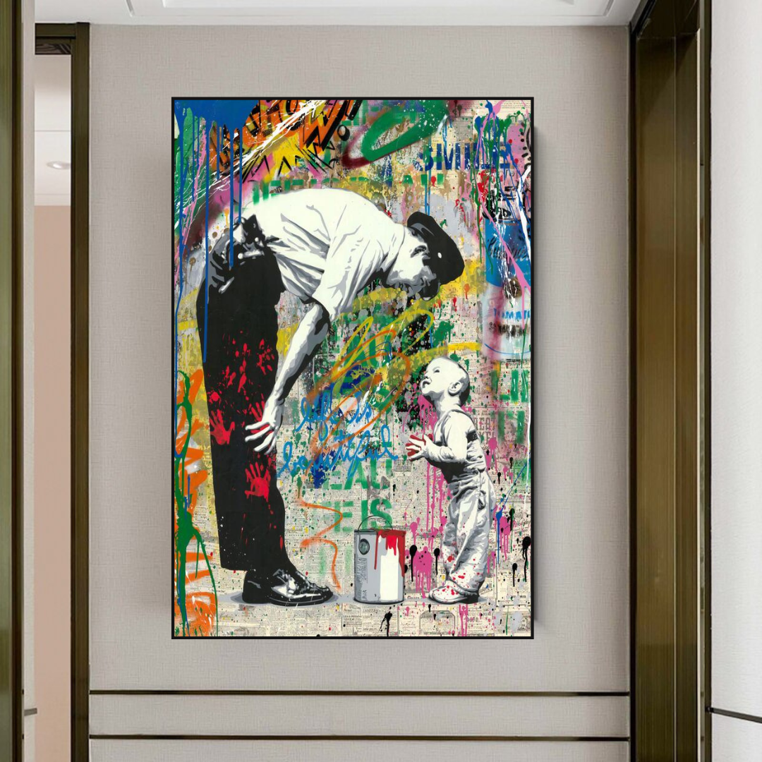 Banksy Life is Beautiful: Captivating Art Society's Beauty-ChandeliersDecor.com