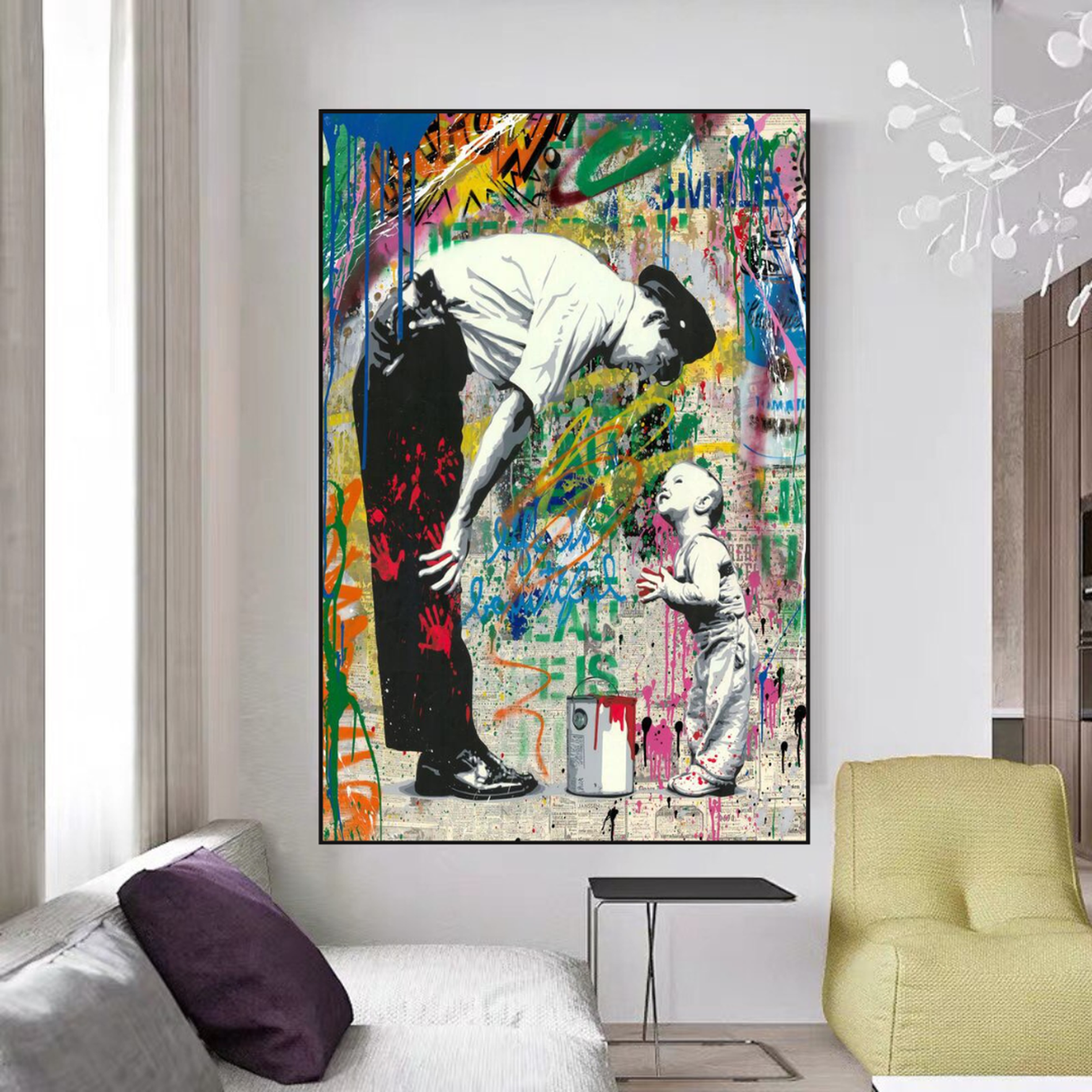 Banksy Life is Beautiful: Captivating Art Society's Beauty-ChandeliersDecor.com