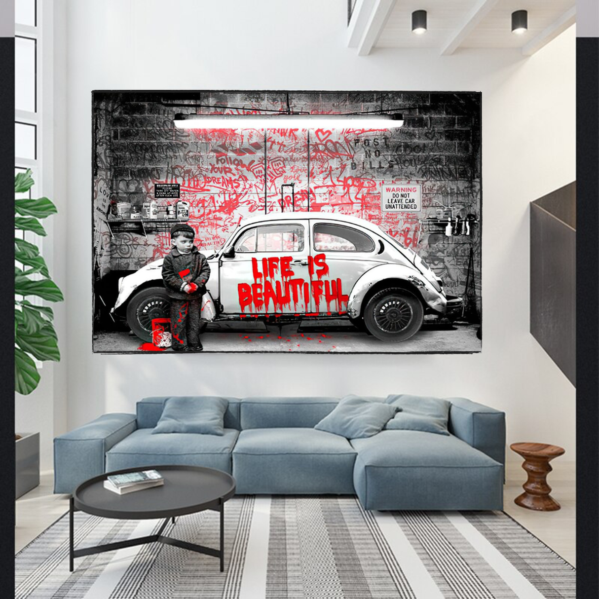 Banksy Life is Beautiful Unveiling the Artistic Brilliance-ChandeliersDecor.com