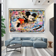 ChandeliersDecor.com-Banksy Wall Poster-Banksy Mickey Mouse Supreme Canvas Wall Art