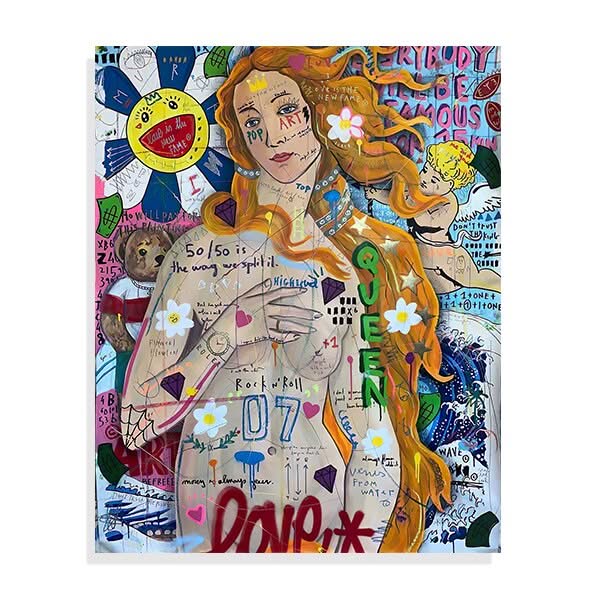 Banksy The Birth Of Venus Canvas Wall Art-ChandeliersDecor.com