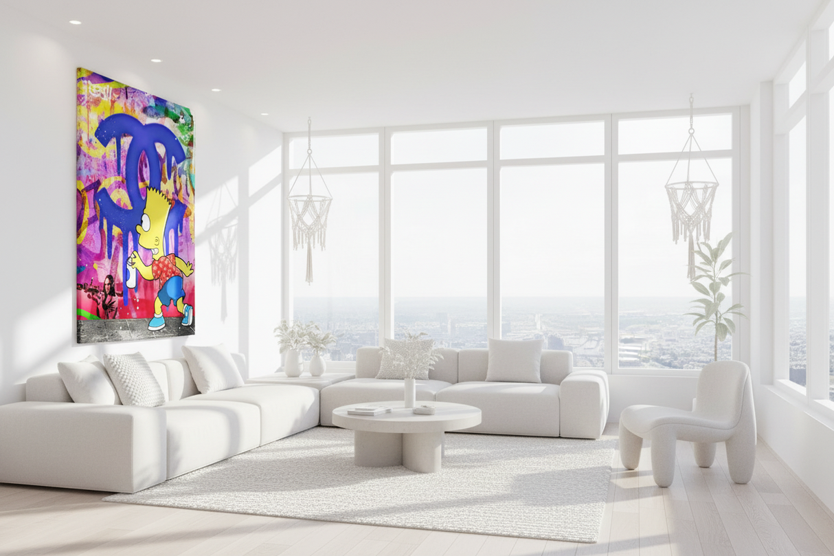 Bart Simpson Canvas Wall Art: Exquisite Fashion Inspiration-ChandeliersDecor.com