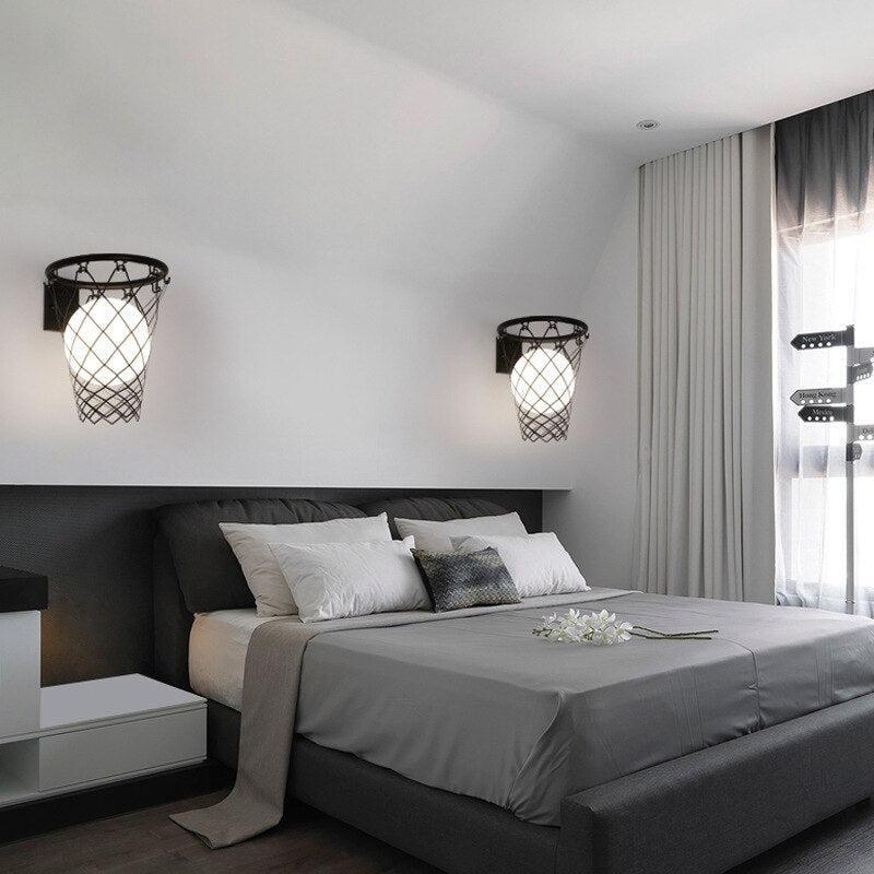 ChandeliersDecor.com-Kids Room Nursery Lighting-Basket Ball Kids Wall Light - Brighten Up Their Space