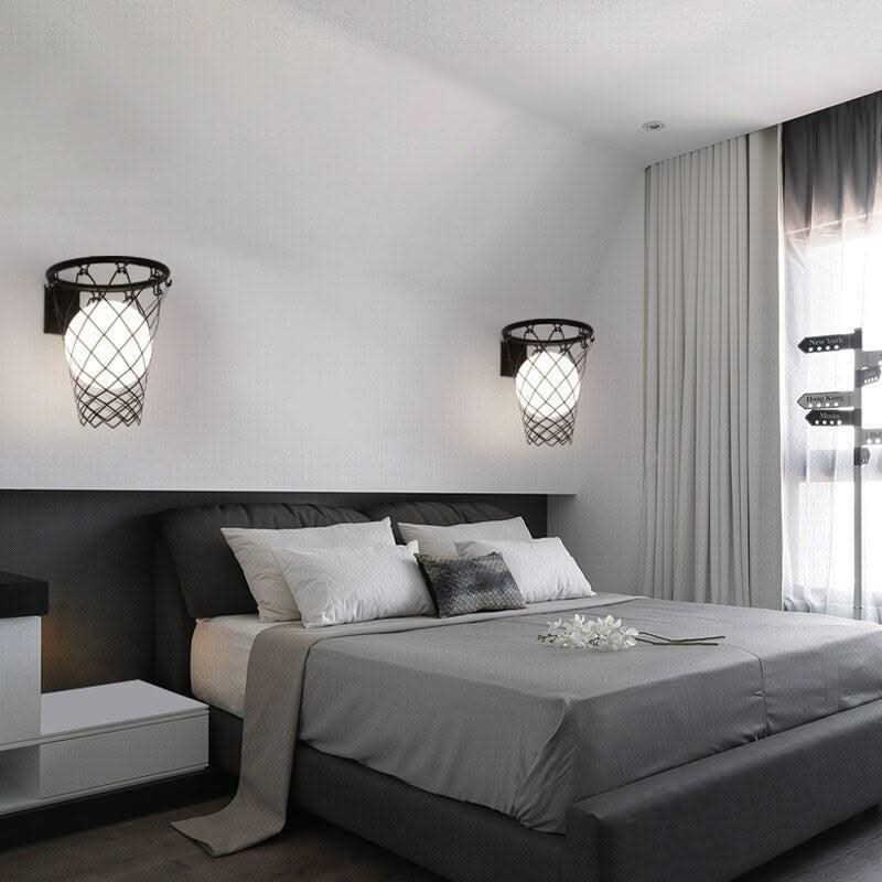 ChandeliersDecor.com-Kids Room Nursery Lighting-Basket Ball Kids Wall Light - Brighten Up Their Space