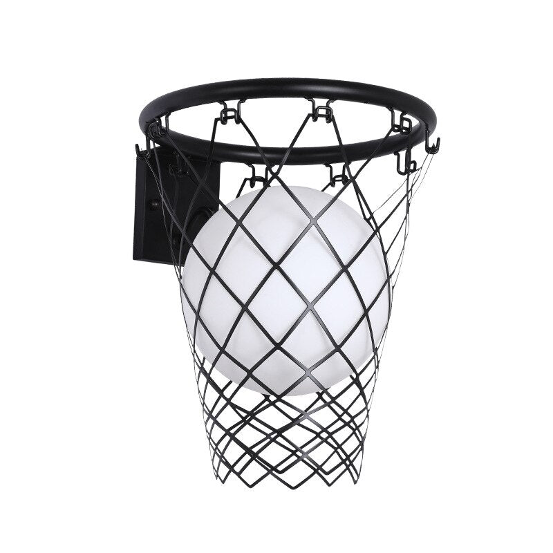 ChandeliersDecor.com-Kids Room Nursery Lighting-Basket Ball Kids Wall Light - Brighten Up Their Space