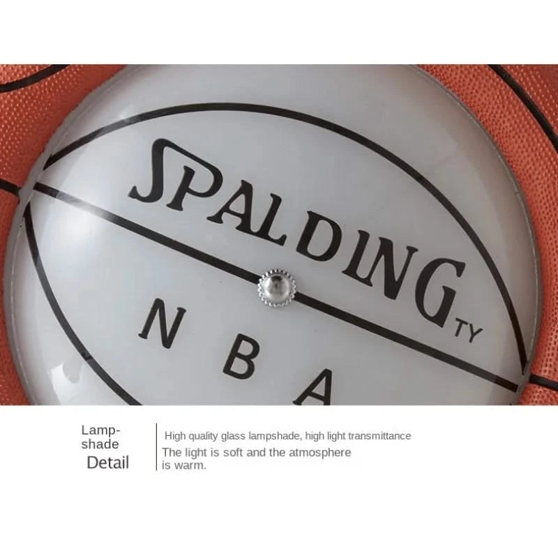 Basketball Spalding NBA Kids Room Ceiling Light-ChandeliersDecor.com